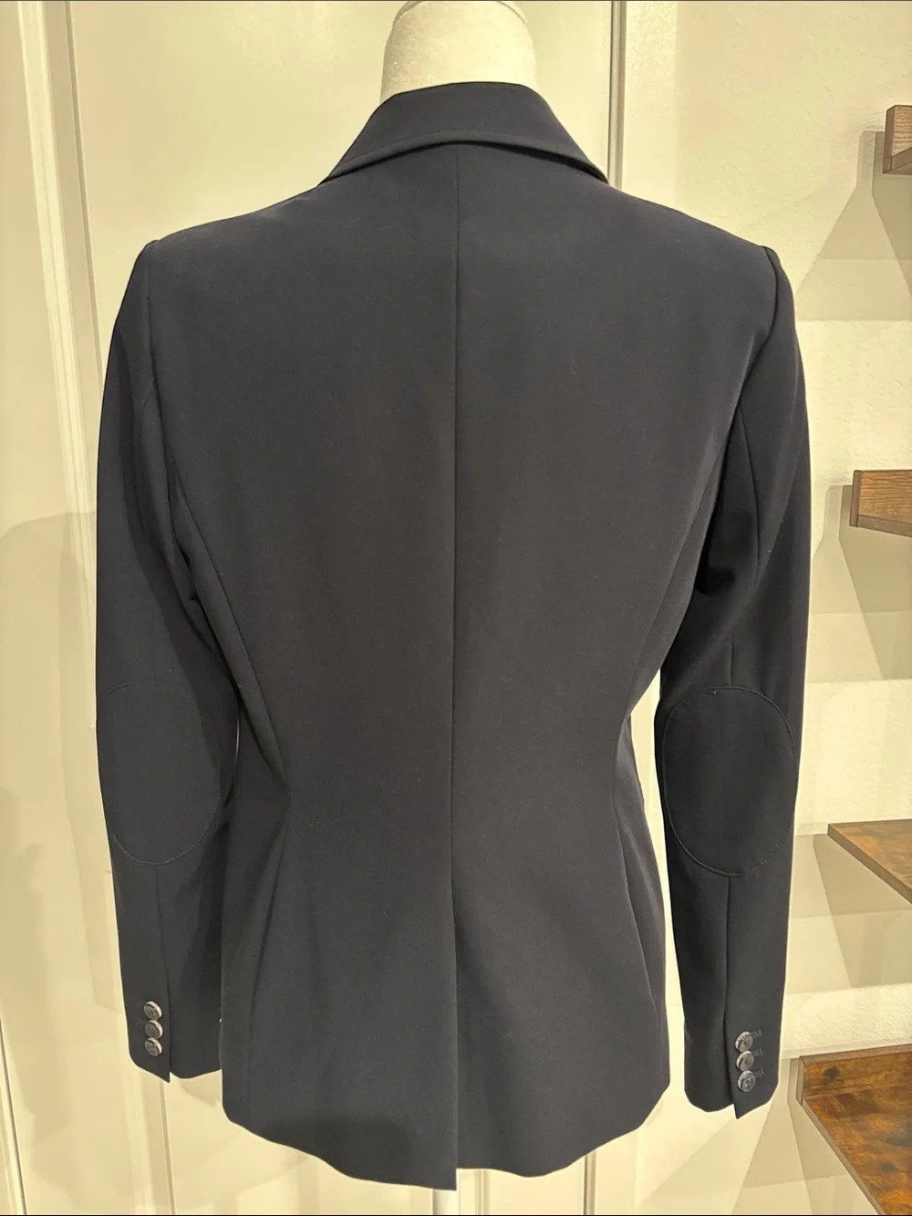 Tommy Hilfiger Navy Blue Single-Button Tailored Blazer